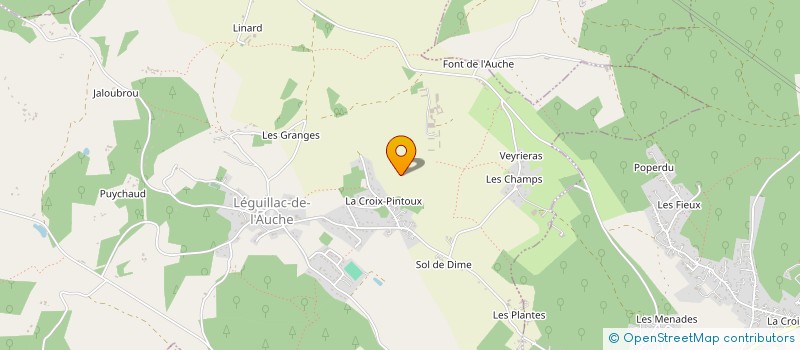 localisation de l'entreprise MONSIEUR ARNAUD COURTOUX  LEGUILLAC DE L'AUCHE
