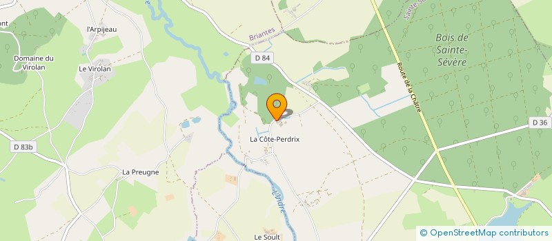 localisation de l'entreprise MONSIEUR ARNAUD COUTY à SAINTE-SEVERE-SUR-INDRE