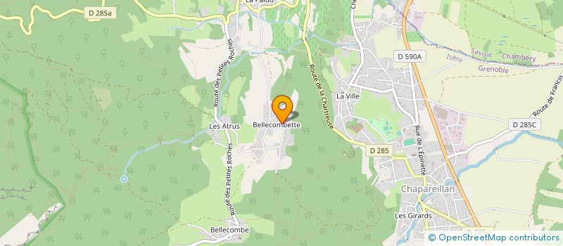 localisation de l'entreprise MONSIEUR ARNAUD CRETTENAND  CHAPAREILLAN