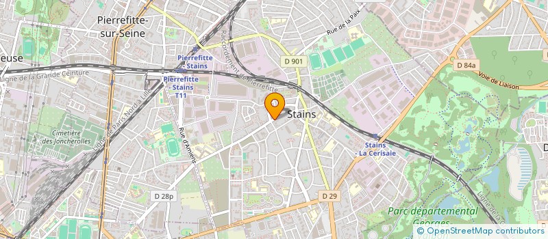 localisation de l'entreprise MONSIEUR ARNAUD CUVILLIER à STAINS