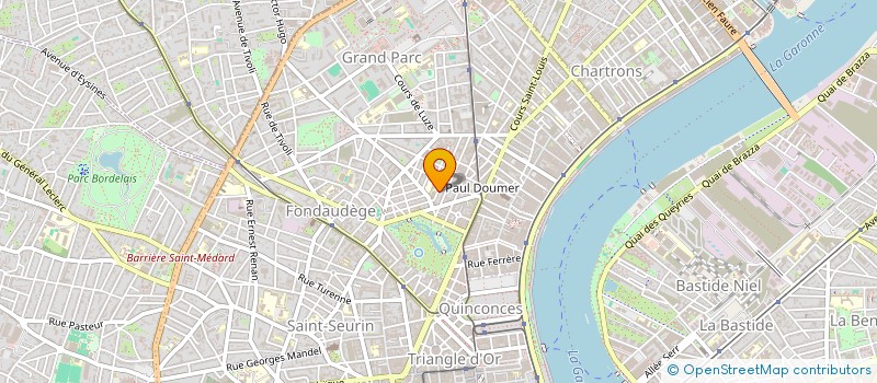 localisation de l'entreprise MONSIEUR ARNAUD D AUDIBERT CAILLE DU BOURGUET  BORDEAUX