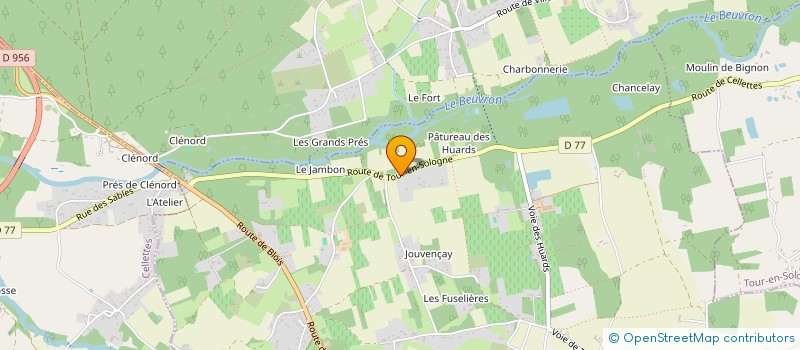 localisation de l'entreprise MONSIEUR ARNAUD DALLE  COUR-CHEVERNY