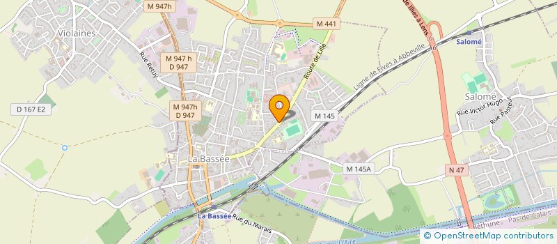 localisation de l'entreprise MONSIEUR ARNAUD DAMMARETZ  LA BASSEE