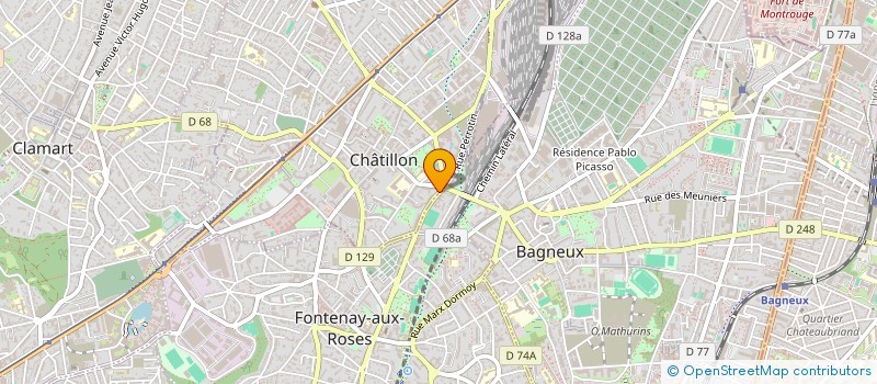 localisation de l'entreprise MONSIEUR ARNAUD DANGEUL à CHATILLON