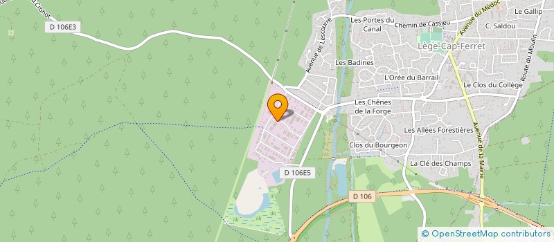 localisation de l'entreprise MONSIEUR ARNAUD DAQUIN  LEGE-CAP-FERRET