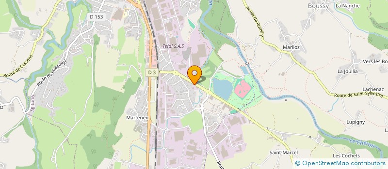 localisation de l'entreprise MONSIEUR ARNAUD DE DONCKER  RUMILLY