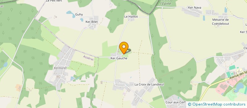 localisation de l'entreprise MONSIEUR ARNAUD DE L'ESTOURBEILLON à HERBIGNAC