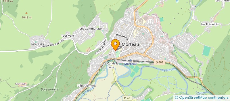 localisation de l'entreprise MONSIEUR ARNAUD DE LORENZI  MORTEAU