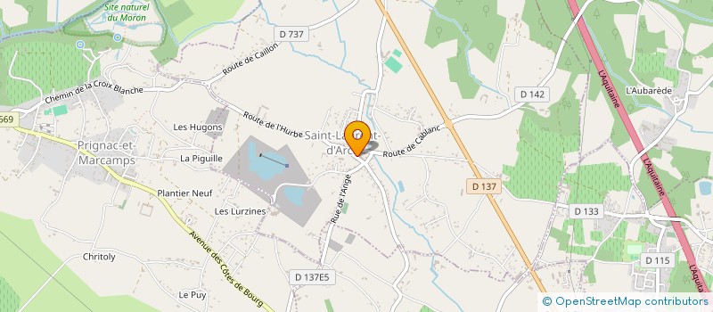 localisation de l'entreprise MONSIEUR ARNAUD DE MAILLARD  SAINT-LAURENT-D'ARCE