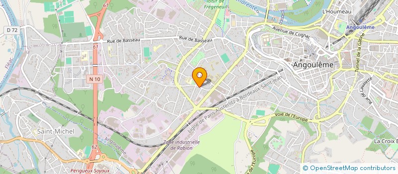 localisation de l'entreprise MONSIEUR ARNAUD DE MALET DE COUPIGNY à ANGOULEME