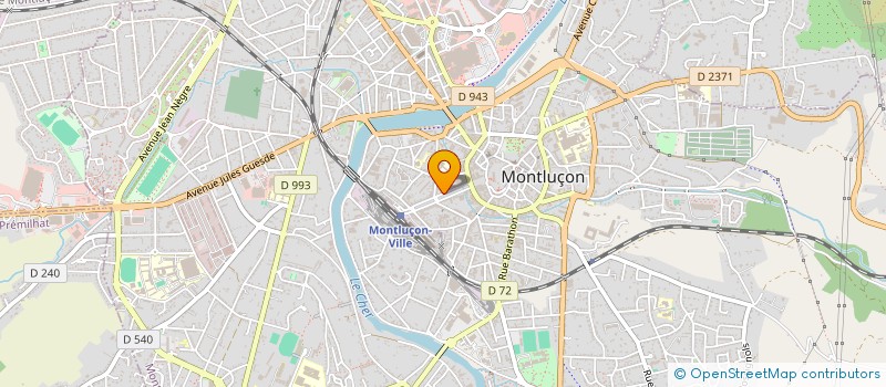localisation de l'entreprise MONSIEUR ARNAUD DE MOURGUES à MONTLUCON