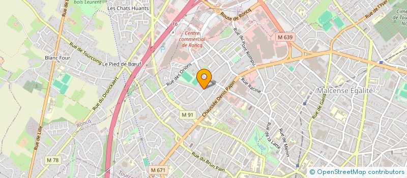 localisation de l'entreprise MONSIEUR ARNAUD DE PAGE  TOURCOING