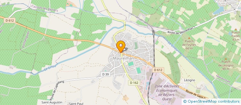 localisation de l'entreprise MONSIEUR ARNAUD DE PASTORS  MAUREILHAN