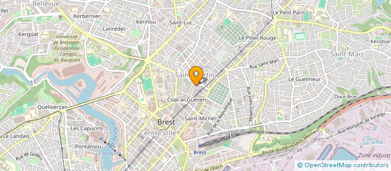 localisation de l'entreprise MONSIEUR ARNAUD DE PERTHUIS DE LAILLEVAULT à BREST