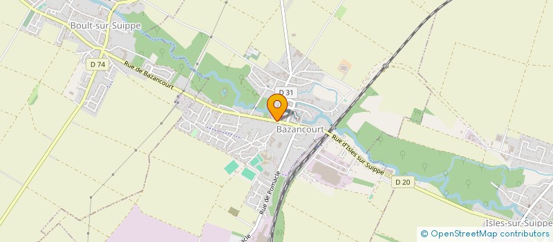 localisation de l'entreprise MONSIEUR ARNAUD DEBIEUVRE  BAZANCOURT