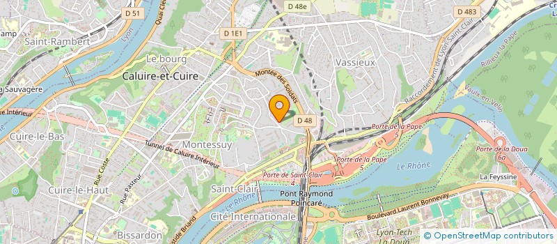 localisation de l'entreprise MONSIEUR ARNAUD DEBORDE  CALUIRE-ET-CUIRE