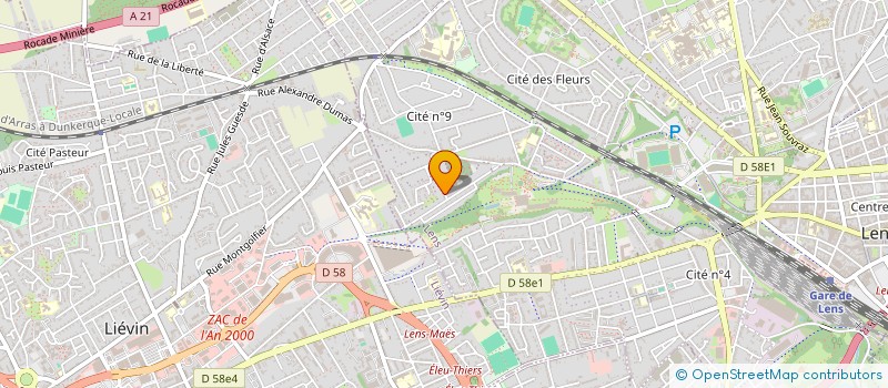 localisation de l'entreprise MONSIEUR ARNAUD DECLEIR  LENS