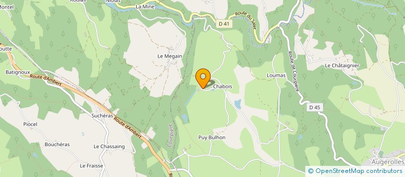 localisation de l'entreprise MONSIEUR ARNAUD DECOTTE  AUGEROLLES