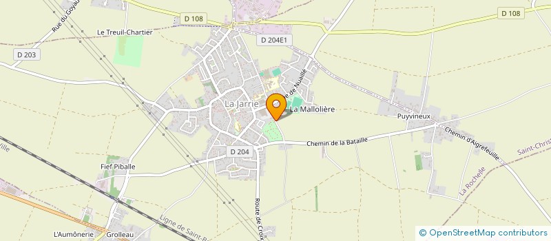 localisation de l'entreprise MONSIEUR ARNAUD DEFONTAINE  LA JARRIE