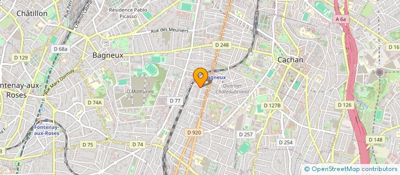 localisation de l'entreprise MONSIEUR ARNAUD DEL PESO à BAGNEUX