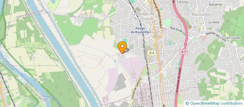 localisation de l'entreprise MONSIEUR ARNAUD DELAHAYE  LE PEAGE-DE-ROUSSILLON