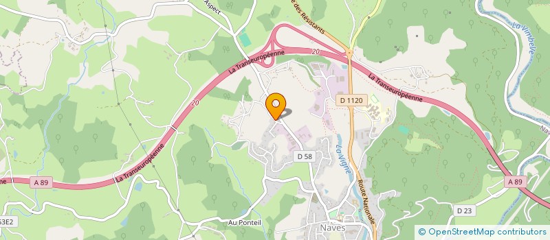 localisation de l'entreprise MONSIEUR ARNAUD DELALANDRE  NAVES