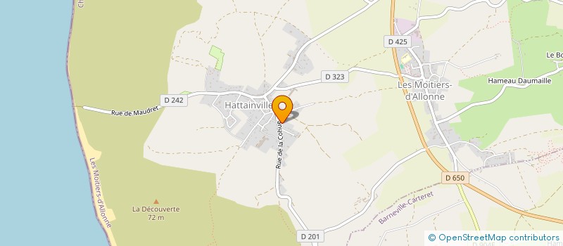 localisation de l'entreprise MONSIEUR ARNAUD DELALONDE  LES MOITIERS-D'ALLONNE