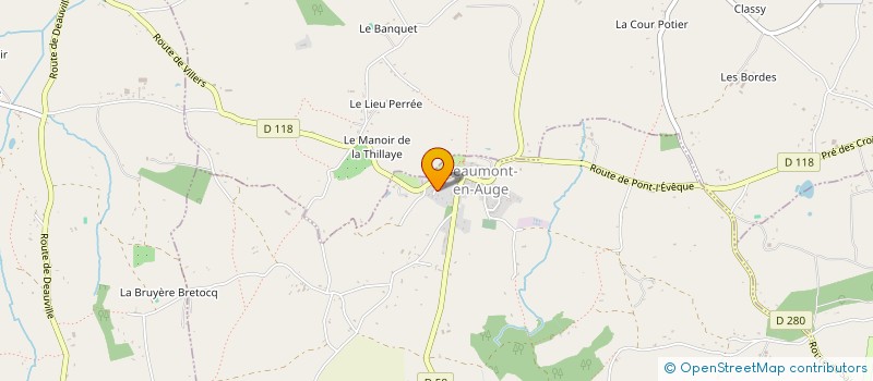 localisation de l'entreprise MONSIEUR ARNAUD DELAMARRE  BEAUMONT-EN-AUGE