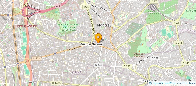 localisation de l'entreprise MONSIEUR ARNAUD DELATTRE à MONTREUIL