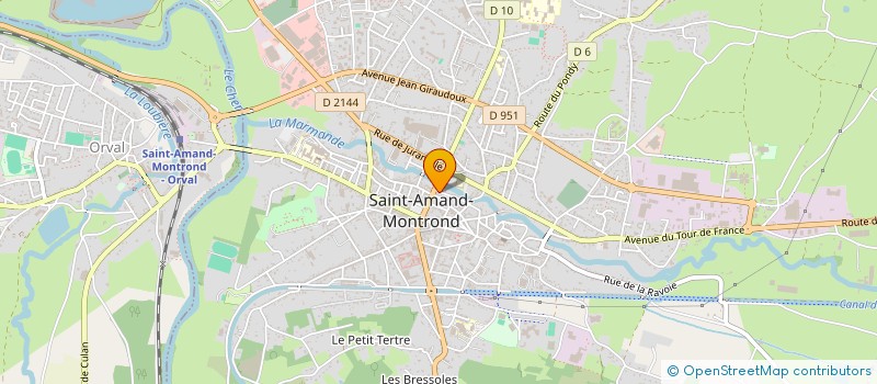localisation de l'entreprise MONSIEUR ARNAUD DELHOMME  SAINT-AMAND-MONTROND