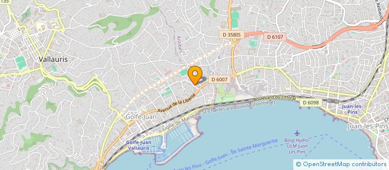 localisation de l'entreprise MONSIEUR ARNAUD DELHORBE  VALLAURIS