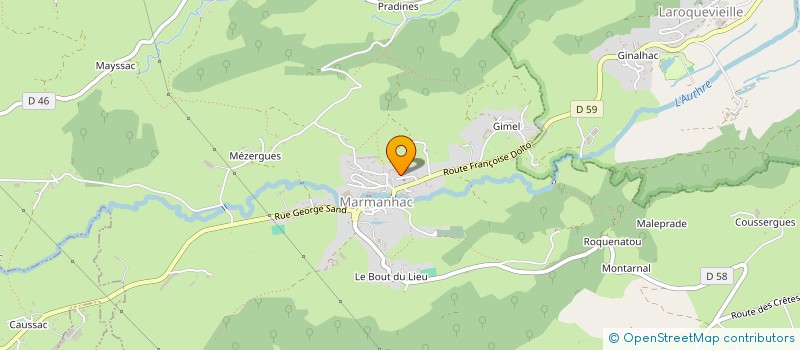 localisation de l'entreprise MONSIEUR ARNAUD DELON à MARMANHAC