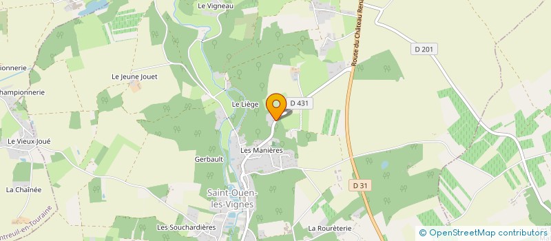 localisation de l'entreprise MONSIEUR ARNAUD DEMBOWIAK  SAINT-OUEN-LES-VIGNES