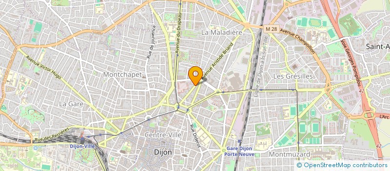 localisation de l'entreprise MONSIEUR ARNAUD DEMONGEOT à DIJON