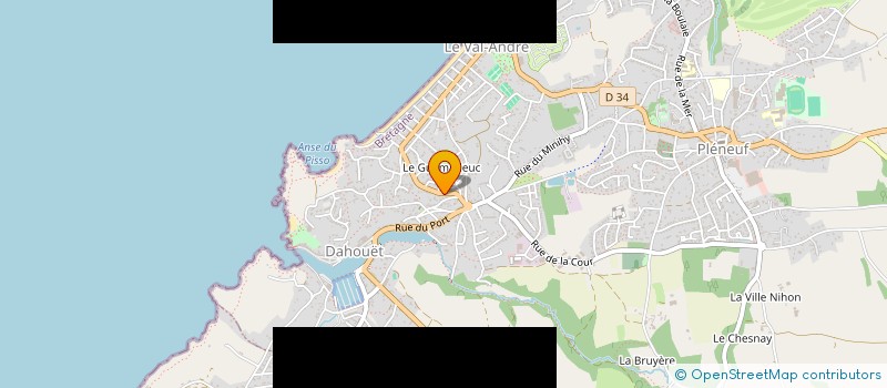 localisation de l'entreprise MONSIEUR ARNAUD DEMONTEIX  PLENEUF-VAL-ANDRE