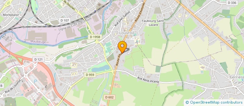 localisation de l'entreprise MONSIEUR ARNAUD DENEUVILLE  LOUVROIL