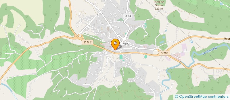 localisation de l'entreprise MONSIEUR ARNAUD DENIZOU  TOURVES