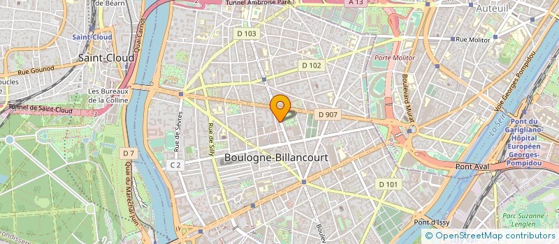 localisation de l'entreprise MONSIEUR ARNAUD DENOIX à BOULOGNE-BILLANCOURT