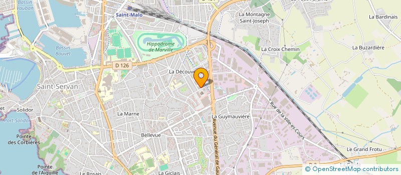 localisation de l'entreprise MONSIEUR ARNAUD DENOUAL  SAINT-MALO