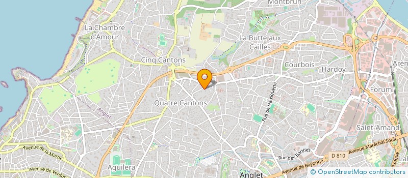 localisation de l'entreprise MONSIEUR ARNAUD DEPLANQUE à ANGLET