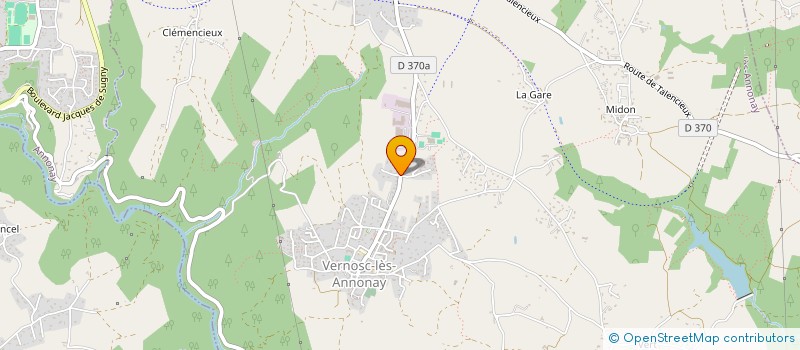 localisation de l'entreprise MONSIEUR ARNAUD DESCHAMP  VERNOSC-LES-ANNONAY