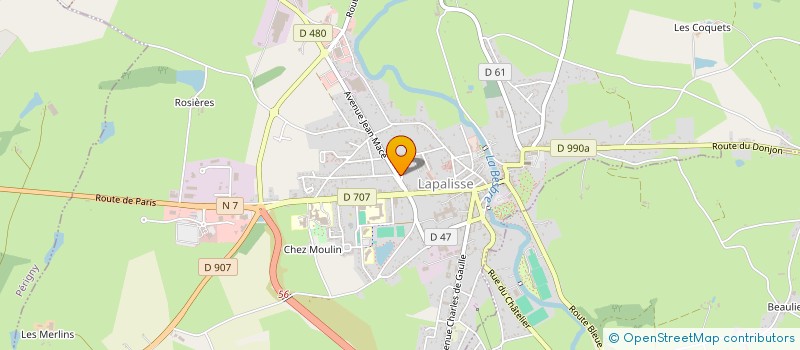 localisation de l'entreprise MONSIEUR ARNAUD DESCLOS DE LA FONCHAIS à LAPALISSE