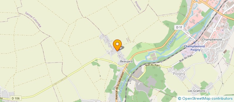 localisation de l'entreprise MONSIEUR ARNAUD DESJARDINS  POIGNY