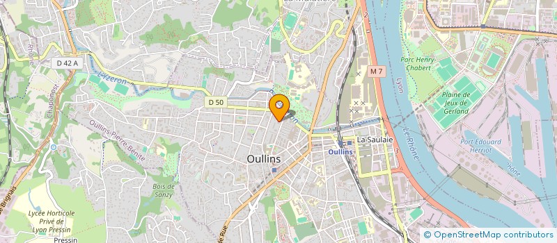 localisation de l'entreprise MONSIEUR ARNAUD DESRUE  OULLINS-PIERRE-BENITE