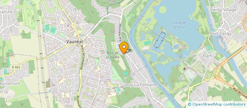 localisation de l'entreprise MONSIEUR ARNAUD DESTREE  VAUREAL