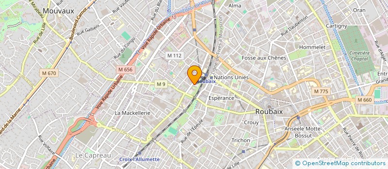 localisation de l'entreprise MONSIEUR ARNAUD DEVULDER  ROUBAIX