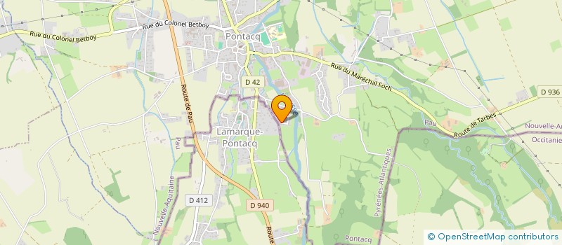 localisation de l'entreprise MONSIEUR ARNAUD DEZOU  PONTACQ