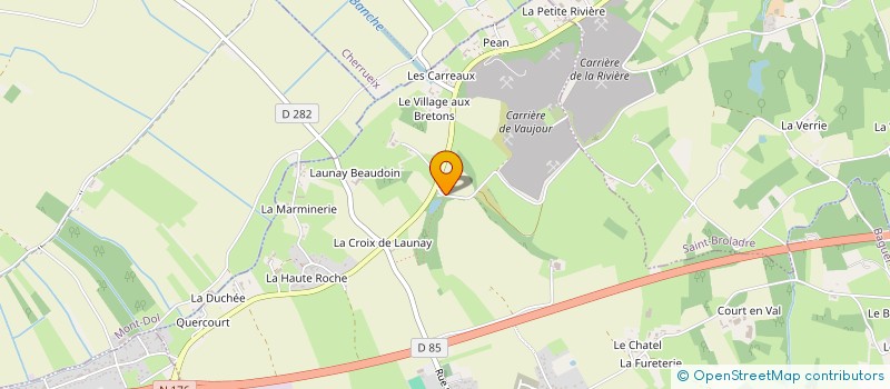 localisation de l'entreprise MONSIEUR ARNAUD DHALLENNE  BAGUER-PICAN