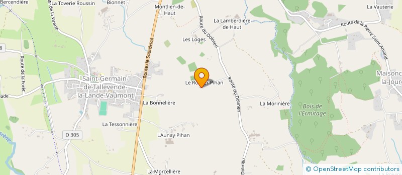 localisation de l'entreprise MONSIEUR ARNAUD DI GIORGIO  VIRE NORMANDIE