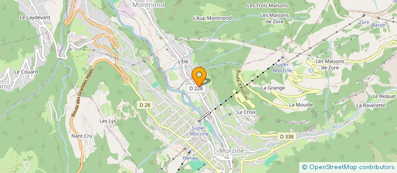 localisation de l'entreprise MONSIEUR ARNAUD DIZAR  MORZINE